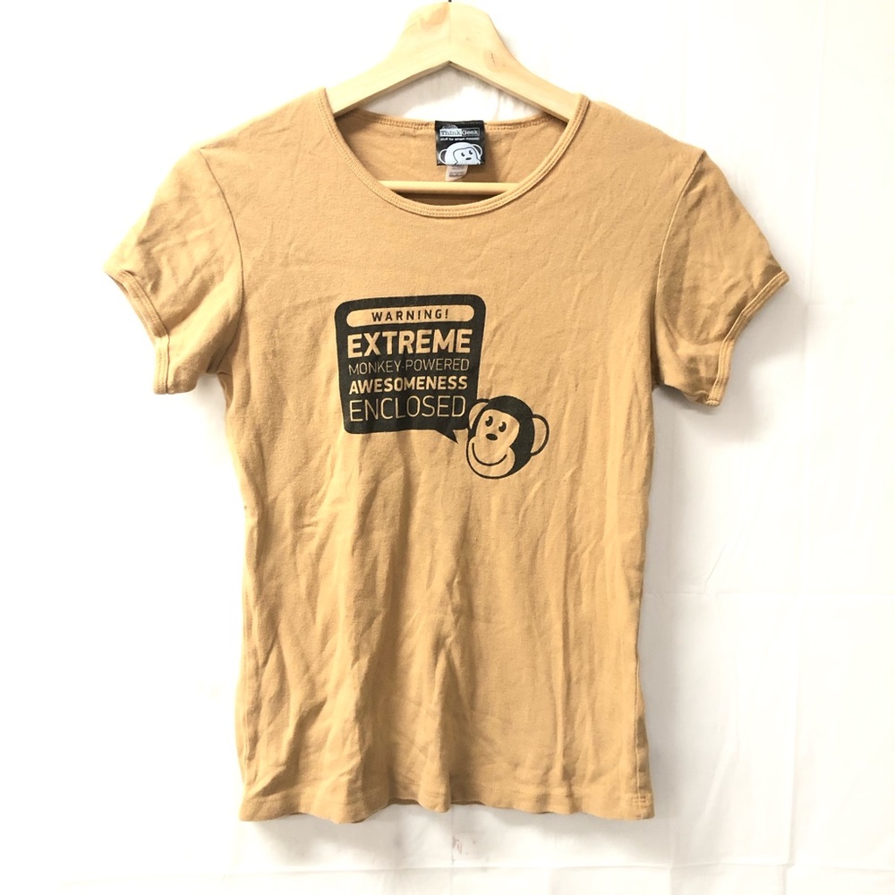 ThinkGeek medium light brown tee shirt